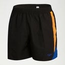 Men's Hyper Boom Splice 16'' Swim Shorts Black/Orange
