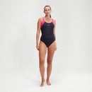 Women's Hyperboom Racerback Swimsuit Navy/Pink
