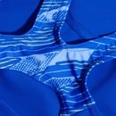 HyperBoom Splice Muscleback-Badeanzug für Mädchen Blau/Gelb