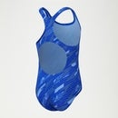Girls HyperBoom Allover Medalist Swimsuit Blue / Yellow