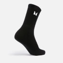 Vysoké unisex ponožky MP – čierne - UK 2-5