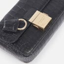 Radley Hanley Close Croc-Effect Leather Mini Flapover Crossbody Bag