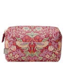 William Morris At Home Christmas 2023 Strawberry Thief Medium Wash Bag Red