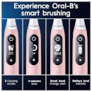 Oral B iO6 Pink Electric Toothbrush and Extra Pack of Toothbrush Head 2 Count