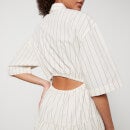 Stella Nova Striped Cotton-Poplin Midi Dress - DK 34/UK 8