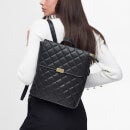 Barbour International Hoxton Diamond Quilted Faux Leather Backpack