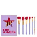 Spectrum Travel Books Los Angeles 6 Piece Makeup Brush Set