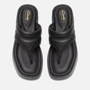 Clarks Women's Alda Leather Toe-Post Sandals - UK 3