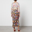 Never Fully Dressed Louella Floral-Print Satin Dress - UK 6