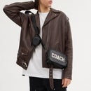 Coach Men's Charter Signature With Coach Graphic Cross Body Bag - Charcoal Multi