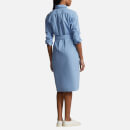 Polo Ralph Lauren Long Sleeve Cotton-Poplin Shirt Dress - UK 12
