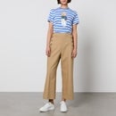 Polo Ralph Lauren Cropped Cotton-Twill Wide-Leg Trousers - UK 8