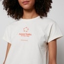 Damson Madder Daisy Chain Organic Cotton-Jersey T-Shirt - UK 16