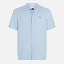 Tommy Jeans Cotton-Blend Camp Collar Shirt - S