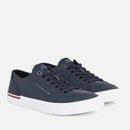 Tommy Hilfiger Men's Vulcanized Leather and Faux Leather Trainers - UK 10.5