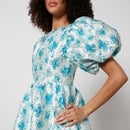 Sister Jane Showcase Metallic Floral-Jacquard Mini Dress - XS/UK 6