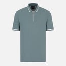 Armani Exchange Zip Neck Cotton Polo Shirt - S