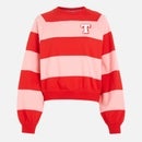 Tommy Jeans Striped Two-Tone Cotton Sweatshirt - XS