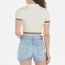 Tommy Jeans Ribbed Knit Crop Top - XS