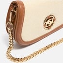 Dune Dacre Small Leather and Canvas Crossbody Bag
