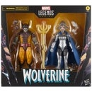 Hasbro Marvel Legends Series Wolverine & Lilandra Neramani, 6" Comics Collectible Action Figures