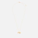 Tory Burch Good Luck Pendant 18-Karat Gold-Plated Necklace