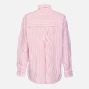 Pinko Bridport 1 Rigato Striped Seersucker Shirt - S
