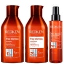 Redken Trio: Frizz Dismiss Shampoo 300ml, Conditioner 300ml & Instant Deflate 125ml