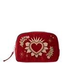 Elizabeth Scarlett Sacred Heart Rouge Velvet Cosmetics Bag