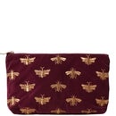 Elizabeth Scarlett Honey Bee Plum Velvet Everyday Pouch
