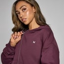 MP Women's Basics Zip Through Hoodie - Deep Berry - XS