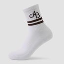 MP X Aleksandra 3pk Crew Socks - Coffee / Tangerine