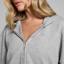 MP Women's Soft Touch Zip Through Hoodie - Grey Marl - XS