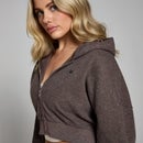 MP Women's Soft Touch Zip Through Hoodie - Chocolate - XS