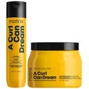 Matrix Duo: Total Results A Curl Can Dream Cleansing Shampoo 300ml and Moisturising Cream 500ml