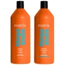 Matrix Duo: Total Results Mega Sleek Shea Butter Smoothing Shampoo and Conditioner 1000ml for Frizzy Hair