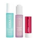 Coola Trio: Makeup Setting Spray SPF30 44ml, Mineral Liplux SPF30 Summer Crush & Sun Silk Drops SPF30 30ml
