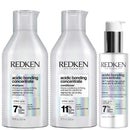 Redken Bundles Trio: Concentrate Shampoo 300ml, Conditioner 300ml & Concentrate 24/7 Night & Day Serum 100ml