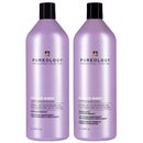 Pureology Duo: Hydrate Sheer Shampoo and Conditioner Supersize 1000ml For Fine, Dry Hair
