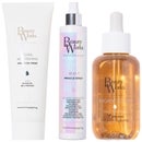Beauty Works Trio: Pearl Nourishing Argan Oil Mask 250ml, 10 in 1 Miracle Spray 250ml & Argan Oil Serum 90ml