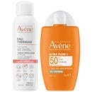 Avène Duo: Thermal Spring Water Spray 150ml, Ultra Fluid Oil Control SPF50+ for Oily to Combination Skin 50ml