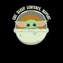 Star Wars The Mandalorian Eat Sleep Levitate Repeat Unisex T-Shirt - Black