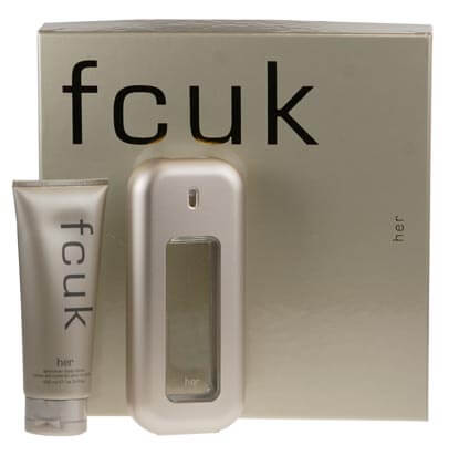 Fcuk - Her Gift Set (100Ml Eau De Toilette With Body Lotion)