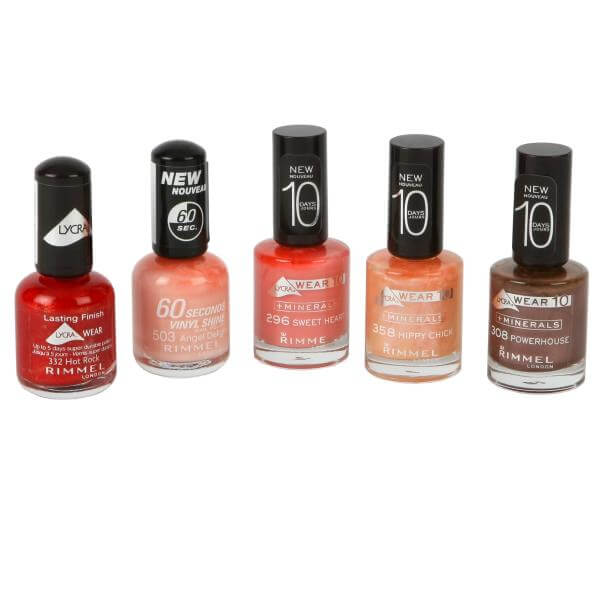 Rimmel 5 Nail Polish Set