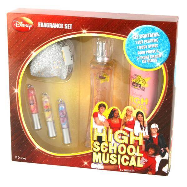 High School Musical Fragrance Gift Set (50ml Eau de Toilette with Body Spray, Lip Gloss and Purse)