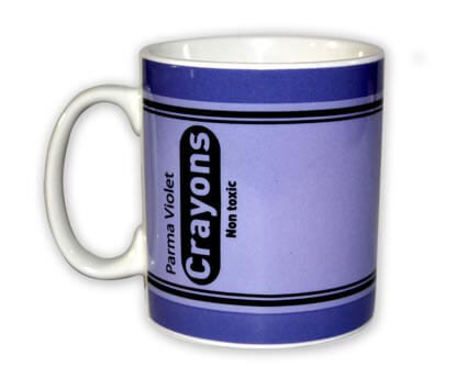 Crayon mug: Parma violet