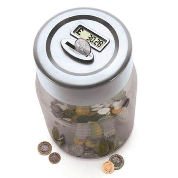 Coin Counting Money Jar - Great Gift