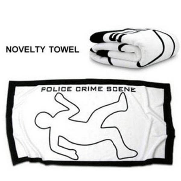 Police Crime Scene Beach Towel - Fun Summer Gift