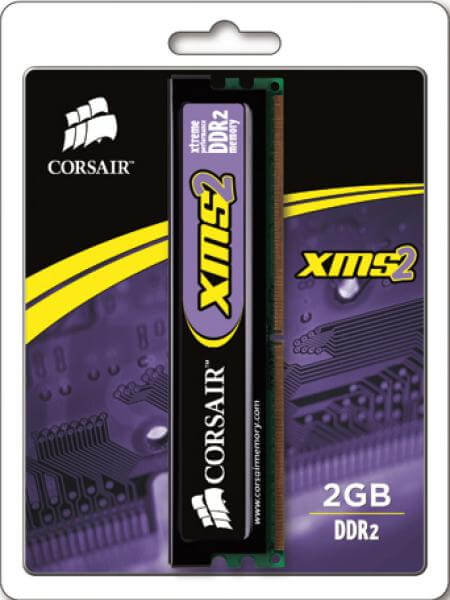 Corsair 4GB, 800Mhz, DDR2, PC6400 Memory (2 x 2GB)