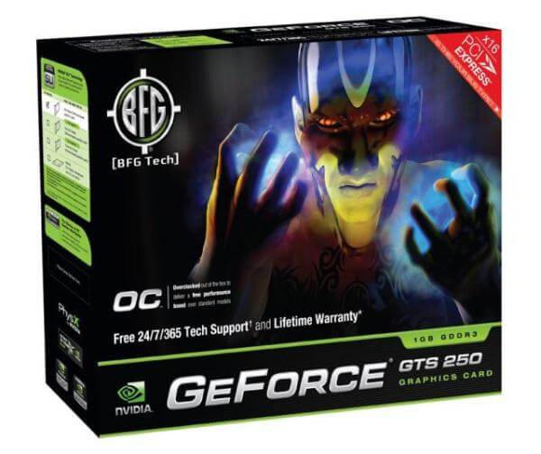 BFG GeForce GTS 250 1GB DDR3